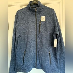 NWT Men’s Athletic Full Zip Fleece, X-Large